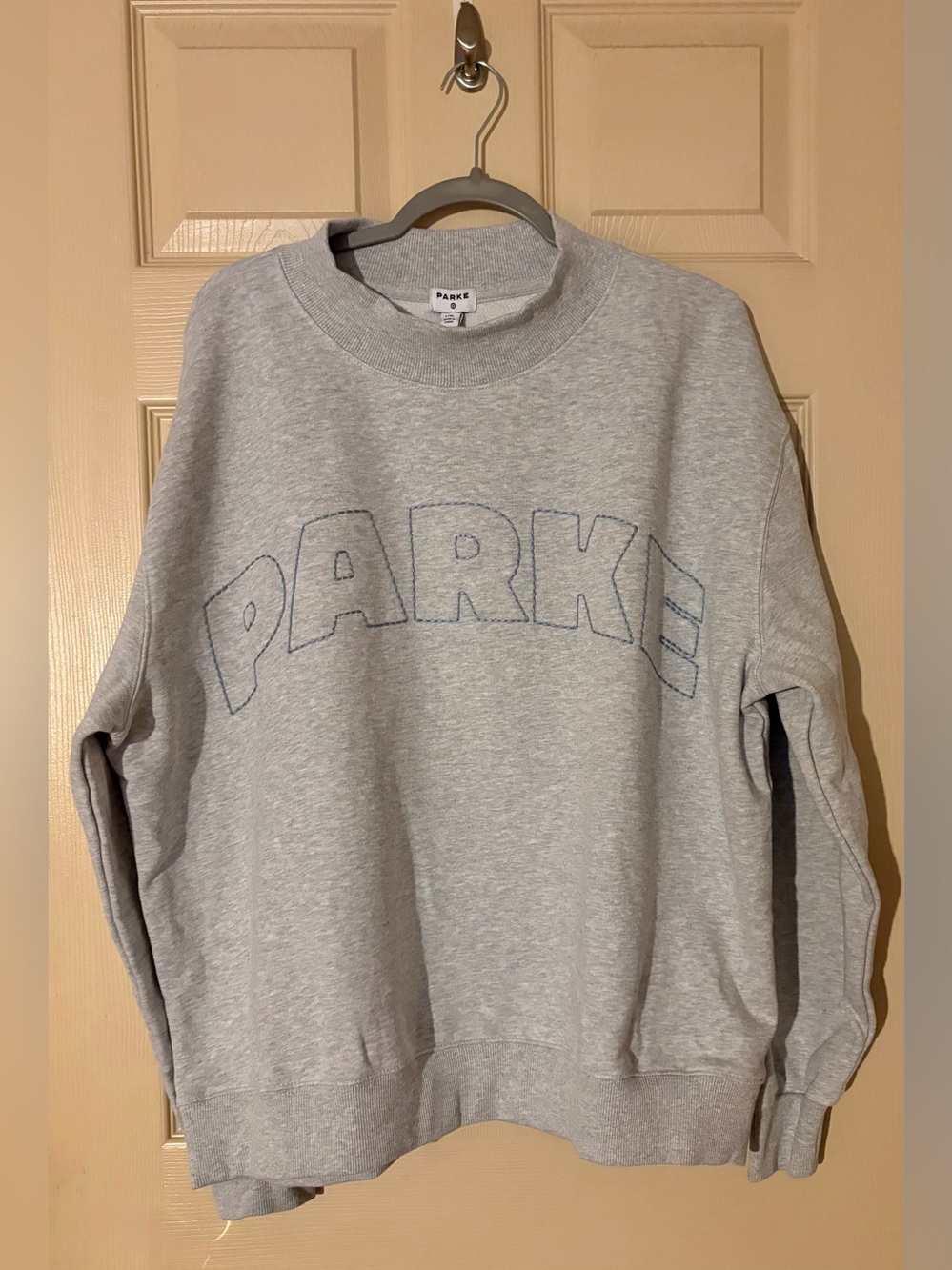 Target x Parke Mockneck Pullover Sweatshirt Heather Grey Women’s Size L/XL NWT